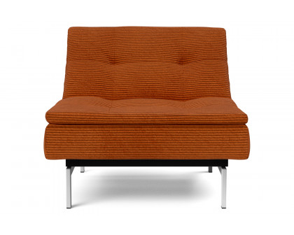 Innovation Living Dublexo Stainless Steel Chair - 595 Corduroy Burnt Orange