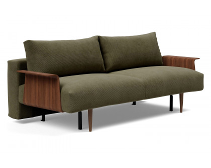 Innovation Living - Frode Dark Styletto Sofa Bed Walnut Arms