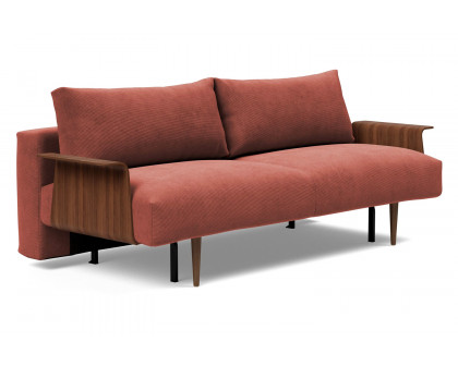 Innovation Living - Frode Dark Styletto Sofa Bed Walnut Arms