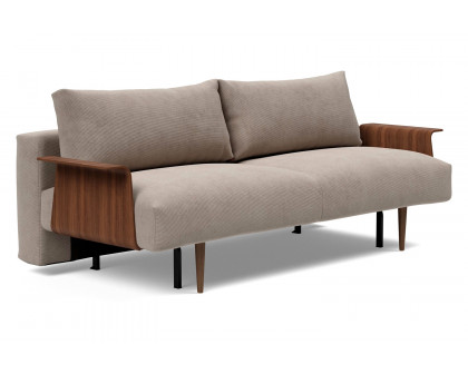 Innovation Living - Frode Dark Styletto Sofa Bed Walnut Arms