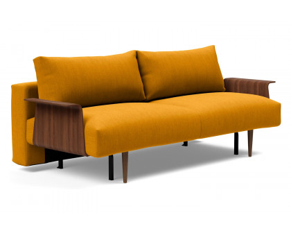 Innovation Living - Frode Dark Styletto Sofa Bed Walnut Arms