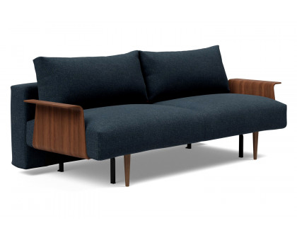 Innovation Living - Frode Dark Styletto Sofa Bed Walnut Arms