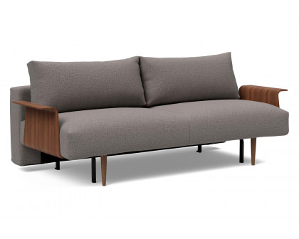 Innovation Living - Frode Dark Styletto Sofa Bed Walnut Arms