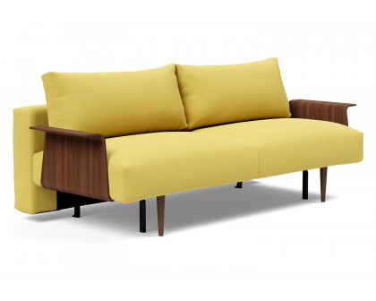 Innovation Living - Frode Dark Styletto Sofa Bed Walnut Arms