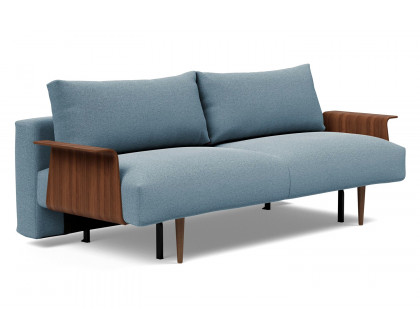 Innovation Living - Frode Dark Styletto Sofa Bed Walnut Arms