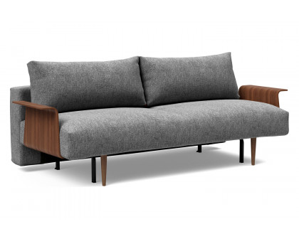 Innovation Living - Frode Dark Styletto Sofa Bed Walnut Arms