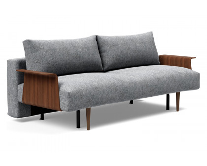 Innovation Living - Frode Dark Styletto Sofa Bed Walnut Arms