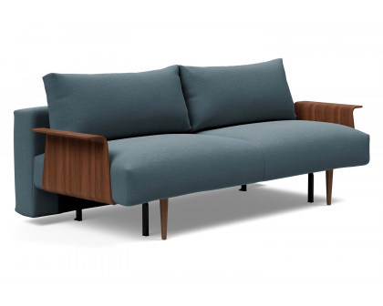 Innovation Living - Frode Dark Styletto Sofa Bed Walnut Arms