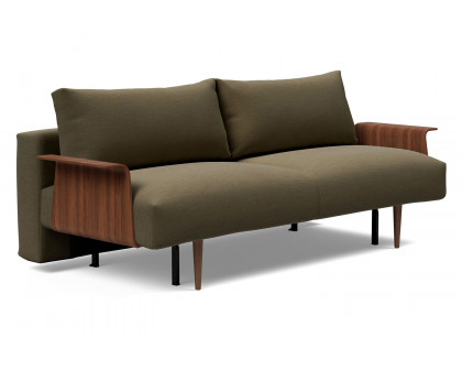 Innovation Living - Frode Dark Styletto Sofa Bed Walnut Arms