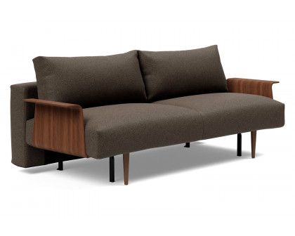 Innovation Living - Frode Dark Styletto Sofa Bed Walnut Arms