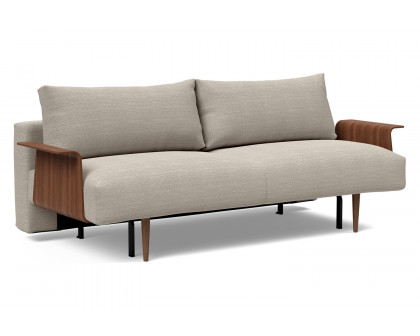 Innovation Living - Frode Dark Styletto Sofa Bed Walnut Arms