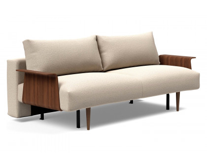 Innovation Living - Frode Dark Styletto Sofa Bed Walnut Arms