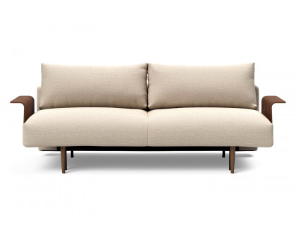 Innovation Living Frode Dark Styletto Sofa Bed Walnut Arms - 584 Argus Natural