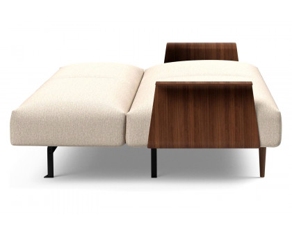 Innovation Living Frode Dark Styletto Sofa Bed Walnut Arms - 584 Argus Natural