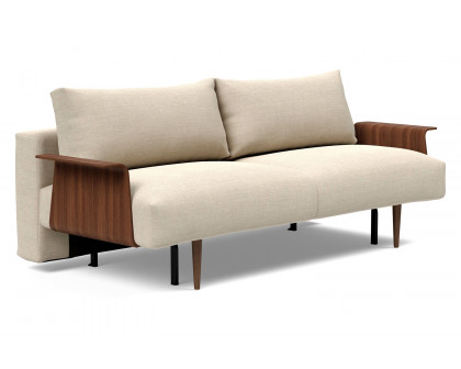 Innovation Living - Frode Dark Styletto Sofa Bed Walnut Arms