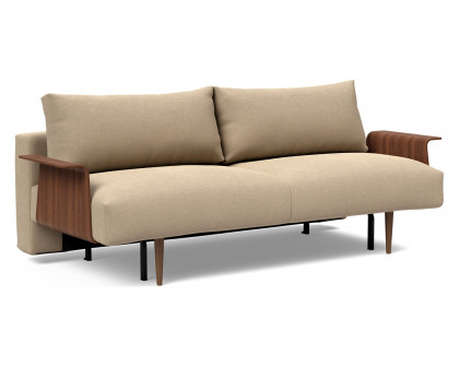 Innovation Living - Frode Dark Styletto Sofa Bed Walnut Arms