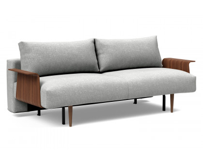 Innovation Living - Frode Dark Styletto Sofa Bed Walnut Arms