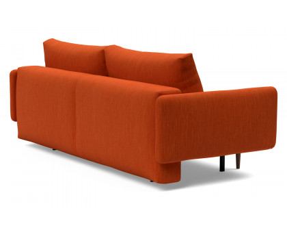 Innovation Living Frode Dark Styletto Sofa Bed Upholstered Arms - 506 Elegance Paprika