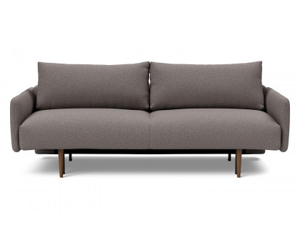 Innovation Living Frode Dark Styletto Sofa Bed Upholstered Arms - 521 Mixed Dance Gray