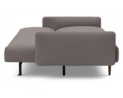 Innovation Living Frode Dark Styletto Sofa Bed Upholstered Arms - 521 Mixed Dance Gray