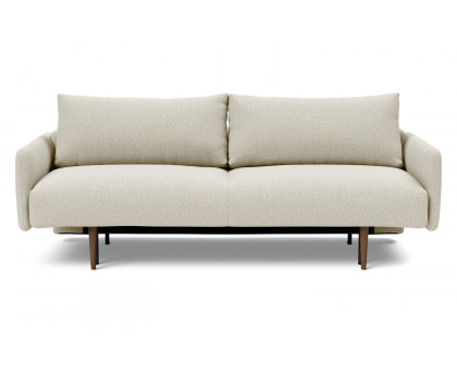 Innovation Living Frode Dark Styletto Sofa Bed Upholstered Arms - 527 Mixed Dance Natural