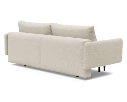 Innovation Living Frode Dark Styletto Sofa Bed Upholstered Arms - 527 Mixed Dance Natural