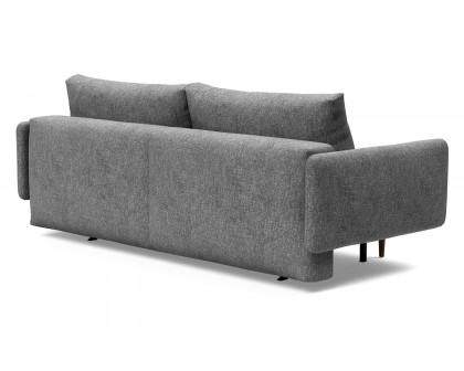 Innovation Living Frode Dark Styletto Sofa Bed Upholstered Arms - 563 Twist Charcoal