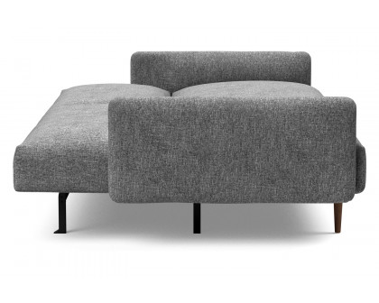 Innovation Living Frode Dark Styletto Sofa Bed Upholstered Arms - 563 Twist Charcoal