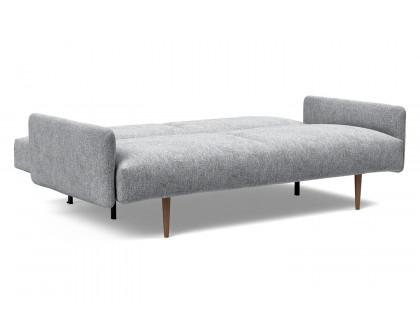 Innovation Living Frode Dark Styletto Sofa Bed Upholstered Arms - 565 Twist Granite