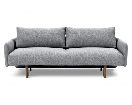 Innovation Living Frode Dark Styletto Sofa Bed Upholstered Arms - 565 Twist Granite