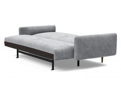 Innovation Living Frode Dark Styletto Sofa Bed Upholstered Arms - 565 Twist Granite