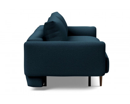 Innovation Living Frode Dark Styletto Sofa Bed Upholstered Arms - 580 Argus Navy Blue