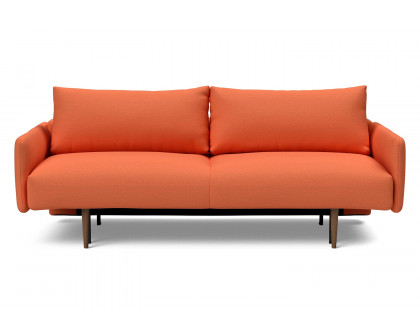 Innovation Living Frode Dark Styletto Sofa Bed Upholstered Arms - 581 Argus Rust