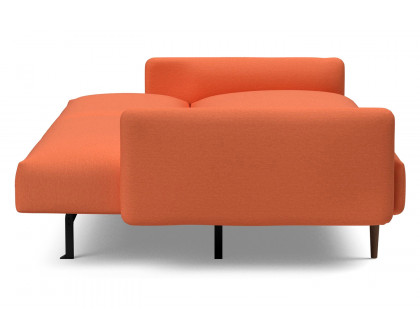 Innovation Living Frode Dark Styletto Sofa Bed Upholstered Arms - 581 Argus Rust