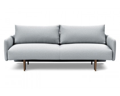 Innovation Living Frode Dark Styletto Sofa Bed Upholstered Arms - 583 Argus Gray