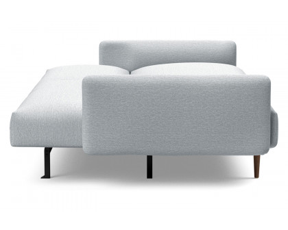 Innovation Living Frode Dark Styletto Sofa Bed Upholstered Arms - 583 Argus Gray