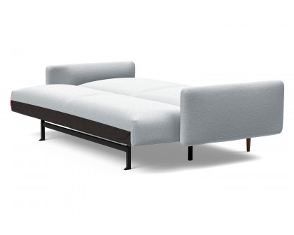 Innovation Living Frode Dark Styletto Sofa Bed Upholstered Arms - 583 Argus Gray