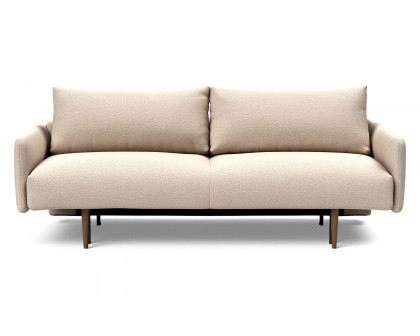 Innovation Living Frode Dark Styletto Sofa Bed Upholstered Arms - 584 Argus Natural