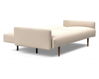 Innovation Living Frode Dark Styletto Sofa Bed Upholstered Arms - 584 Argus Natural