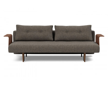 Innovation Living Recast Plus Sofa Bed Dark Styletto with Arms - 216 Flashtex Dark Gray