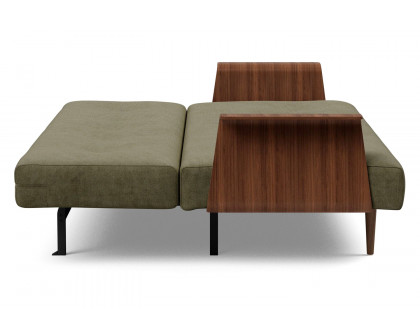 Innovation Living Recast Plus Sofa Bed Dark Styletto with Arms - 316 Cordufine Pine Green