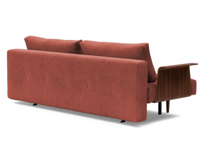 Innovation Living Recast Plus Sofa Bed Dark Styletto with Arms - 317 Cordufine Rust