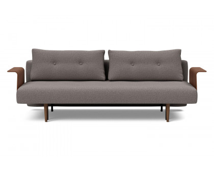 Innovation Living Recast Plus Sofa Bed Dark Styletto with Arms - 521 Mixed Dance Gray