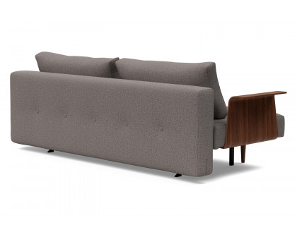 Innovation Living Recast Plus Sofa Bed Dark Styletto with Arms - 521 Mixed Dance Gray