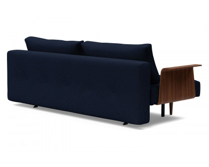 Innovation Living Recast Plus Sofa Bed Dark Styletto with Arms - 528 Mixed Dance Blue