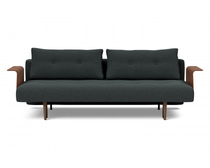 Innovation Living Recast Plus Sofa Bed Dark Styletto with Arms - 534 Bouclé Black Raven