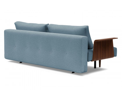 Innovation Living Recast Plus Sofa Bed Dark Styletto with Arms - 558 Soft Indigo