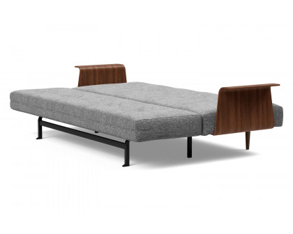 Innovation Living Recast Plus Sofa Bed Dark Styletto with Arms - 563 Twist Charcoal