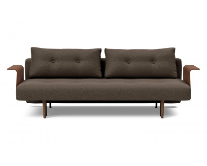 Innovation Living Recast Plus Sofa Bed Dark Styletto with Arms - 578 Kenya Taupe