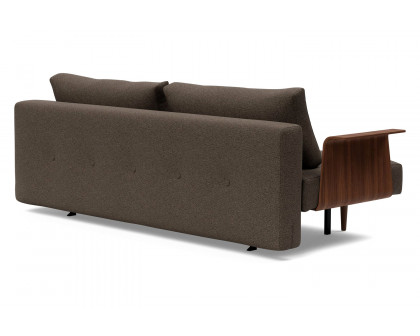 Innovation Living Recast Plus Sofa Bed Dark Styletto with Arms - 578 Kenya Taupe